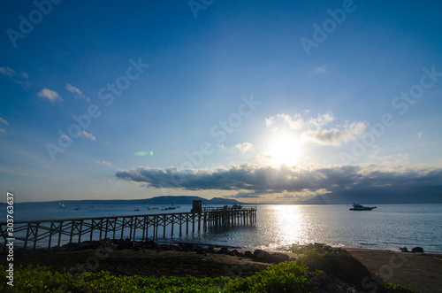 pier at sunrise - East Java  Indonesia