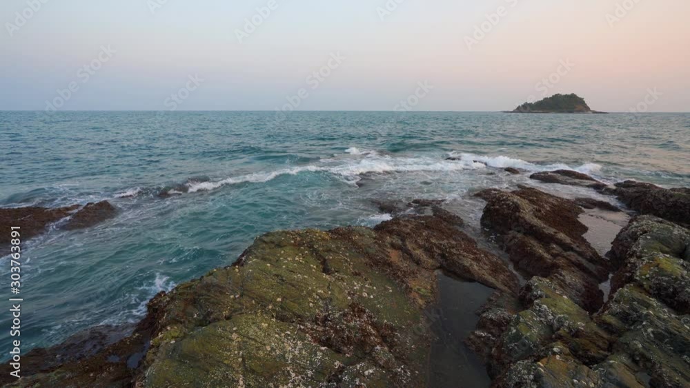 Scenic view of sea viewpoint at paradise tropical coast beach viewpoint at Samed Island, Rayong, Koh Samet, Thailand. Scenic view of sea viewpoint at paradise tropical coast beach viewpoint at Samed Island, Rayong, Koh Samet, Thailand.
