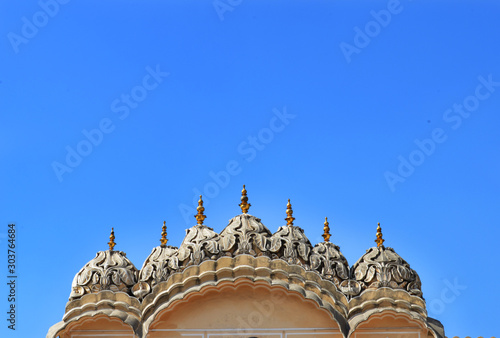 the ornated chhatri of Jaipur city palace
