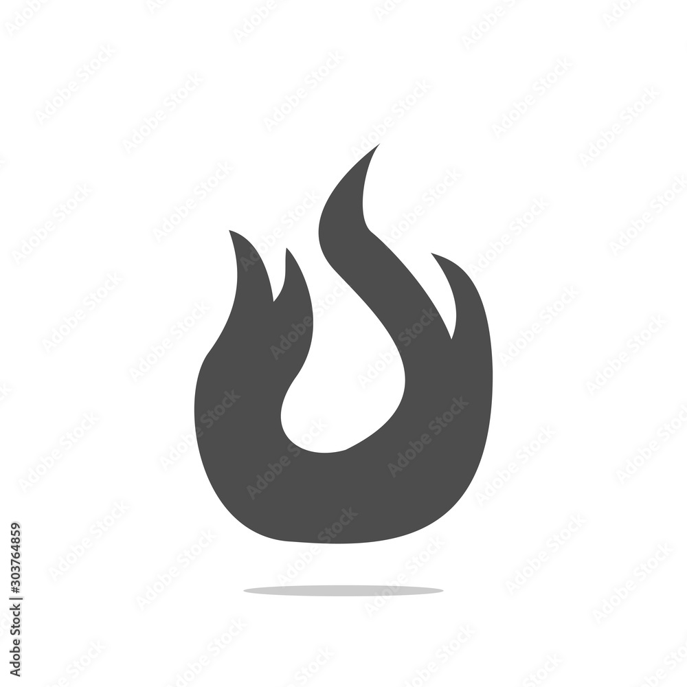 Fire flames icon logo vector Fire flames icon logo vector
