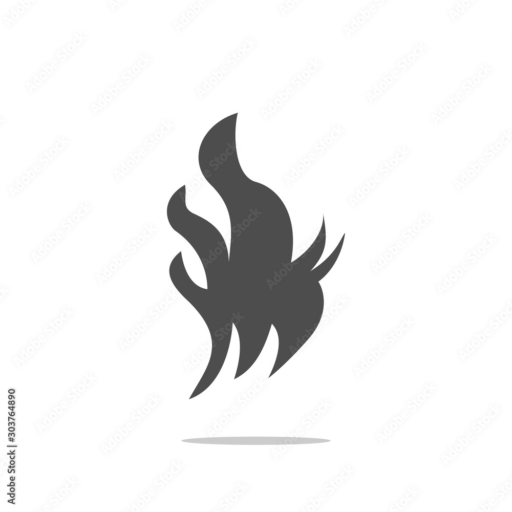 Fire flames icon logo vector Fire flames icon logo vector