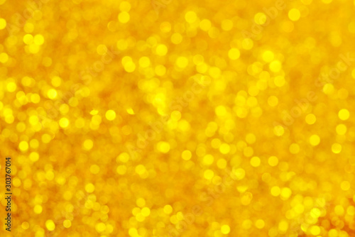 Abstract gold bokeh with soft light for background