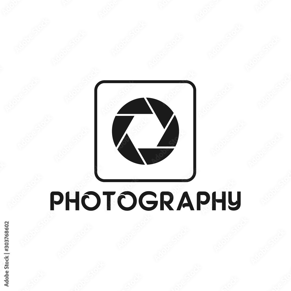 Vector illustration photography icon logo Vector illustration photography icon logo