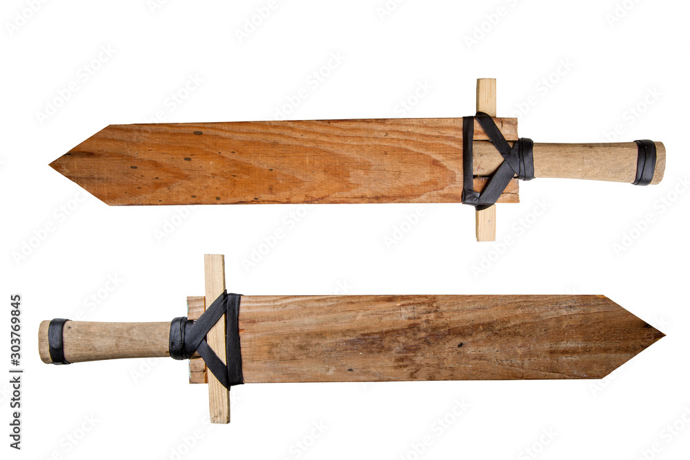 Fotografie child wooden Sword