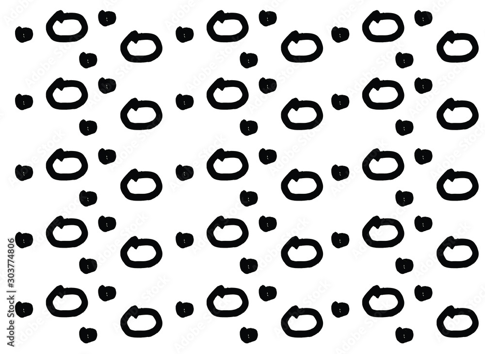 vector  grunge brush circle pattern on a white background