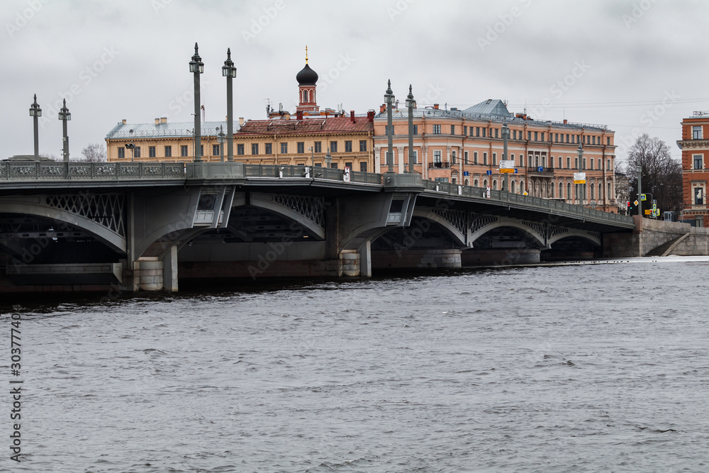 Blagoveshchenskiy bridge, Sankt-Peterburg, Russia