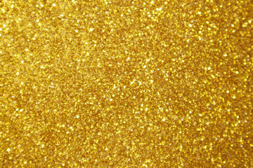 Abstract gold glitter sparkle bokeh light background