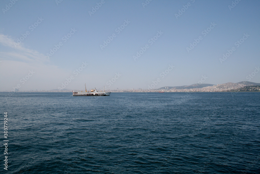 Passenger transport by ferry in istanbul