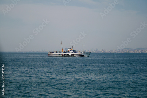 Passenger transport by ferry in istanbul