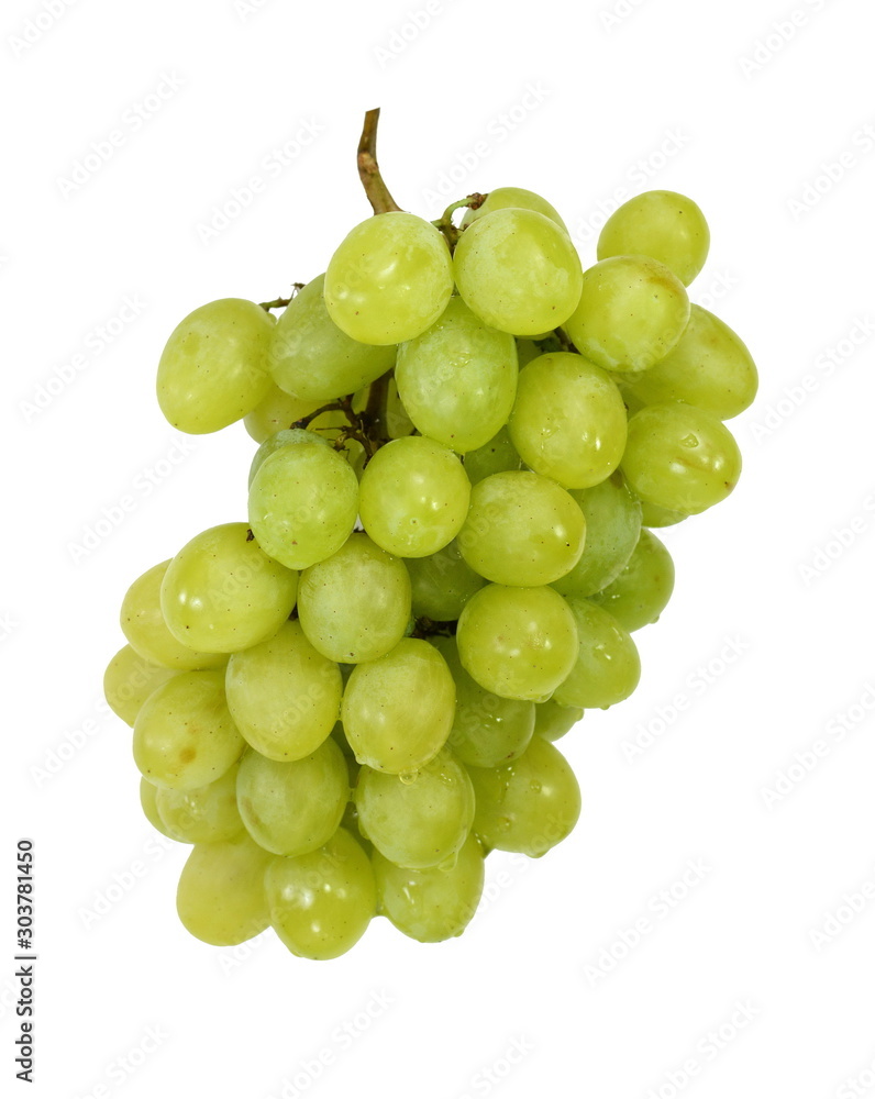 A bunch of overripe grapes isolated on white background. A bunch of overripe grapes isolated on white background.