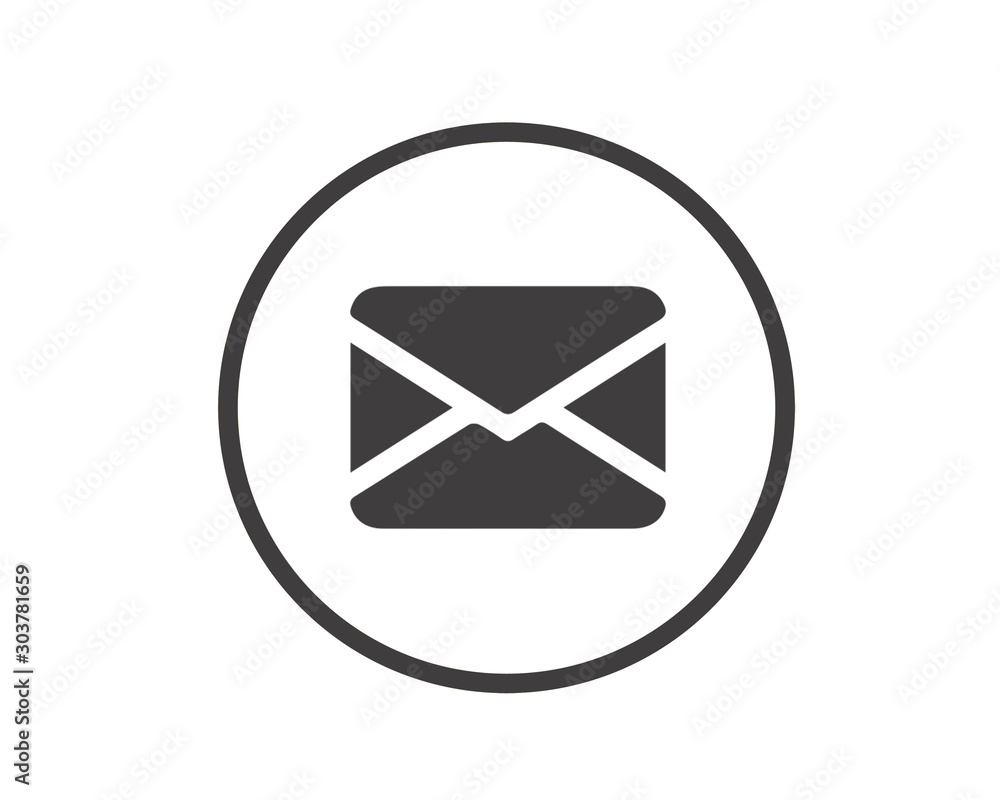 black circle message email envelope letter icon logo design black circle message email envelope letter icon logo design