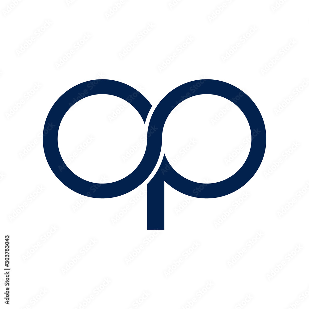 CP / OP logo initial letter design template vector illustration CP / OP logo initial letter design template vector illustration
