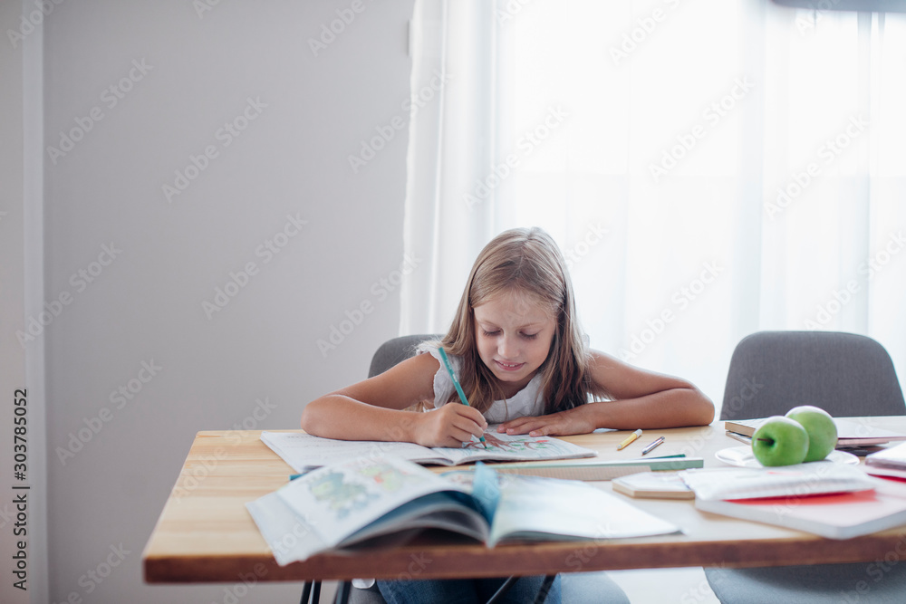 Schoolgirl Drawing Schoolgirl Drawing