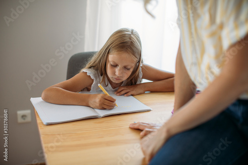 Schoolgirl Writing