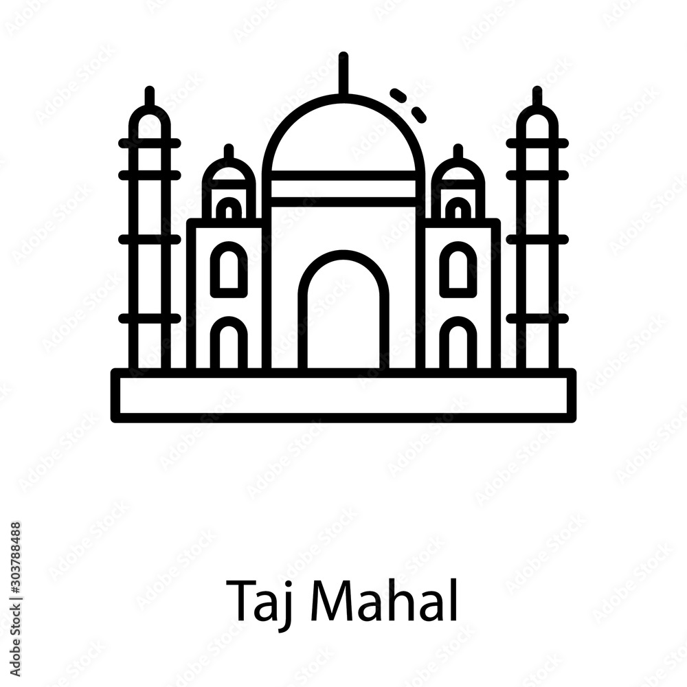 Taj Mahal Vector 