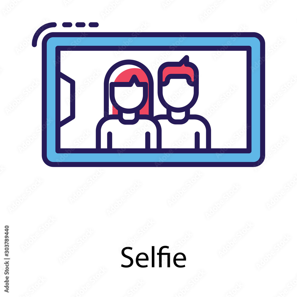 Friends Selfie Vector