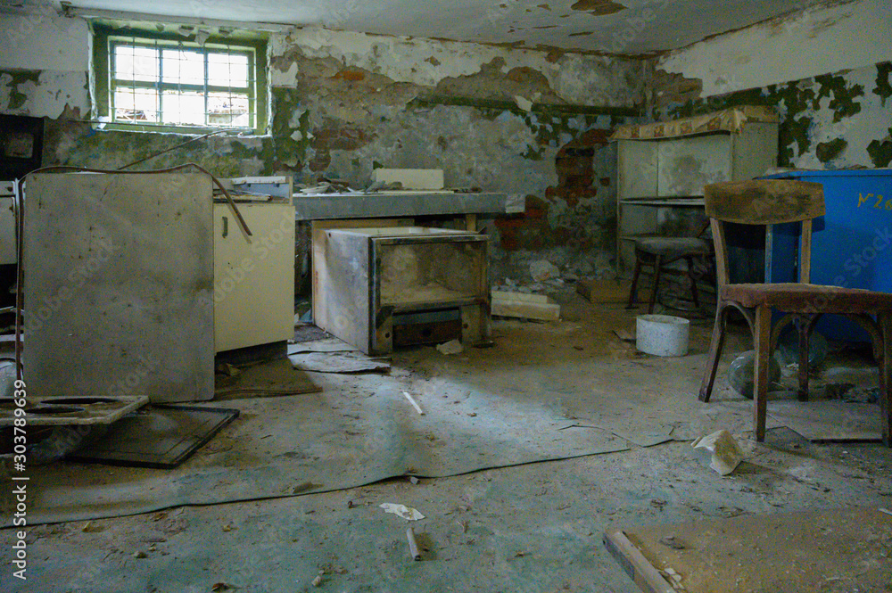 Verlassener Kindergarten in der Exclusion Zone in Tschernobyl Verlassener Kindergarten in der Exclusion Zone in Tschernobyl