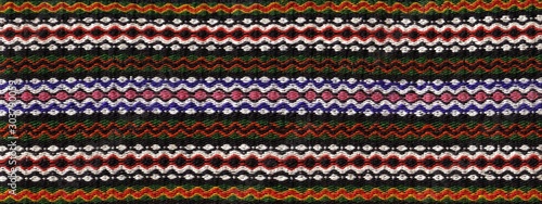Serbian folk pattern ornaments. Serbian traditional embroidery. Ethnic texture design. Geometric ornament. photo