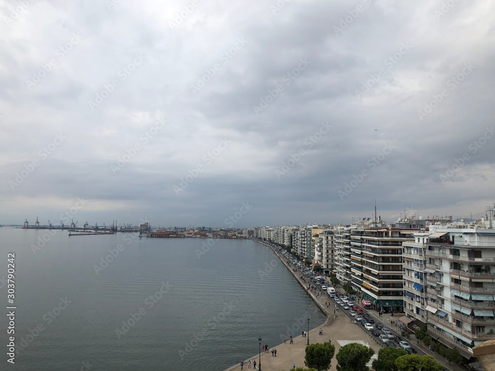 Panoramic view of Thessaloniki, Greece