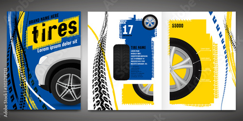 Tire brochure template