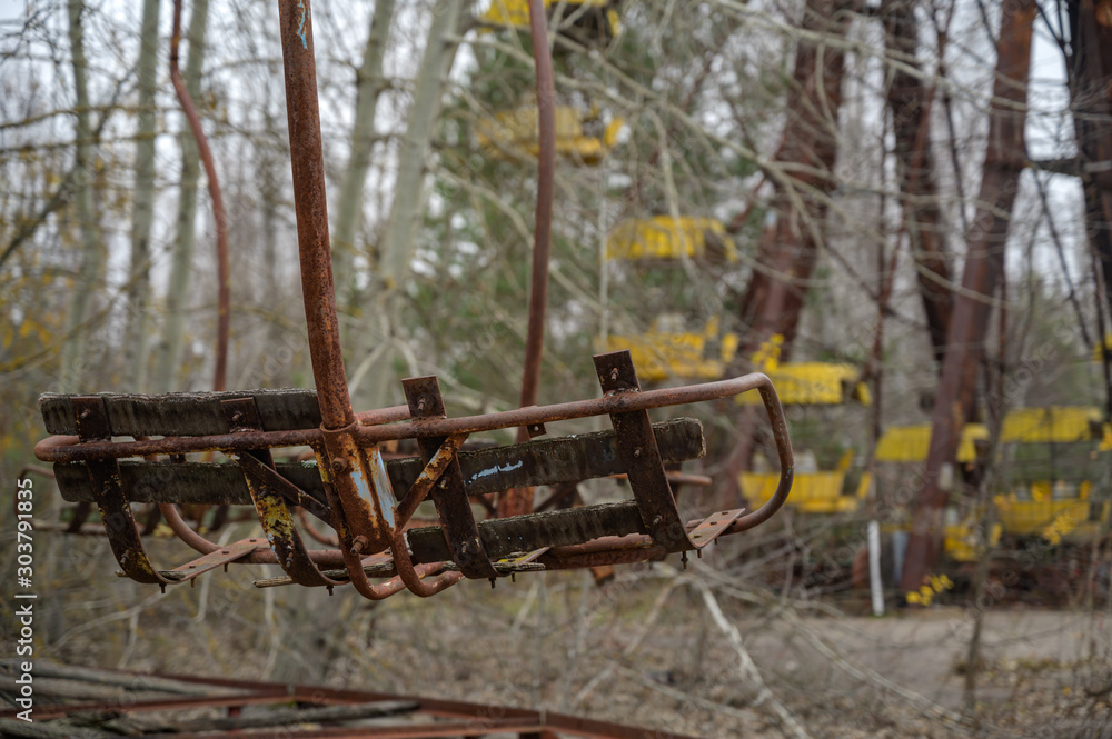 Vergnügungspark Tschernobyl Prypjat in der Exclusion Zone Vergnügungspark Tschernobyl Prypjat in der Exclusion Zone