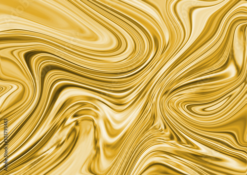 Modern liquid gold flowing texture abstract background
