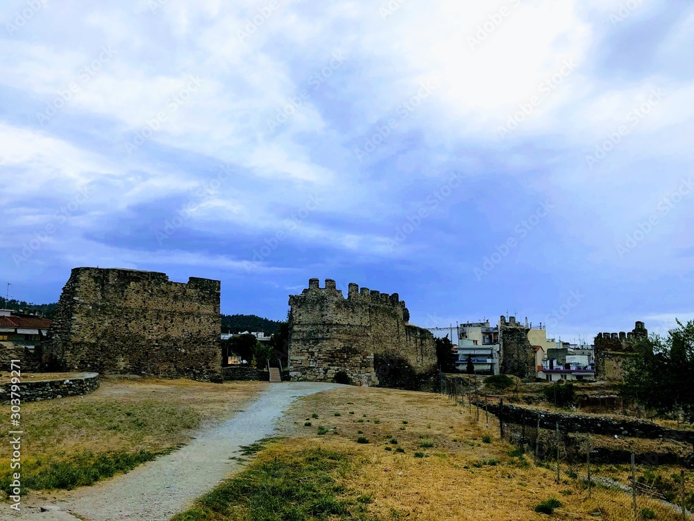 Byzantine fortress in Thessaloniki, Greece Byzantine fortress in Thessaloniki, Greece