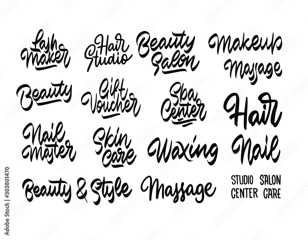 Vector illustration of a beauty and healthy set. For beauty salon, lash extensions maker, spa center. Vector illustration of a beauty and healthy set. For beauty salon, lash extensions maker, spa center.