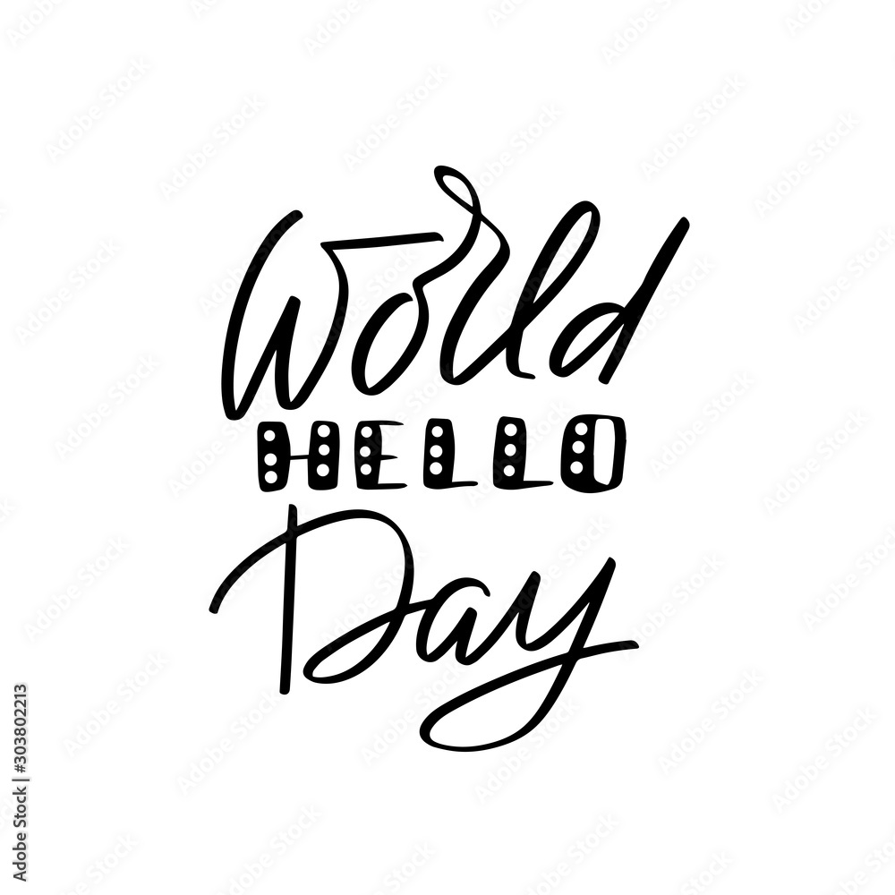 Obraz premium Vector calligraphy illustration isolated on white background