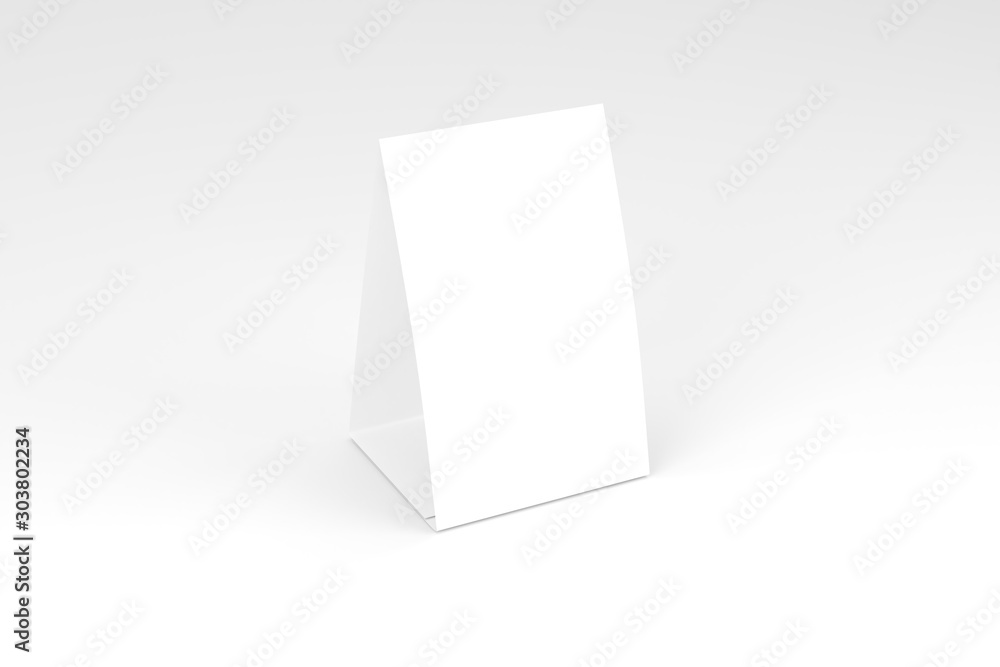 Table Tent White Blank Mockup Table Tent White Blank Mockup