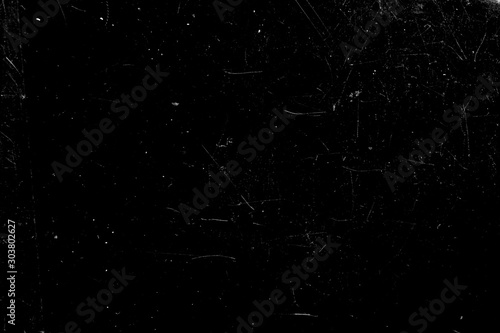 scratches isolated on a black background. template for design photo