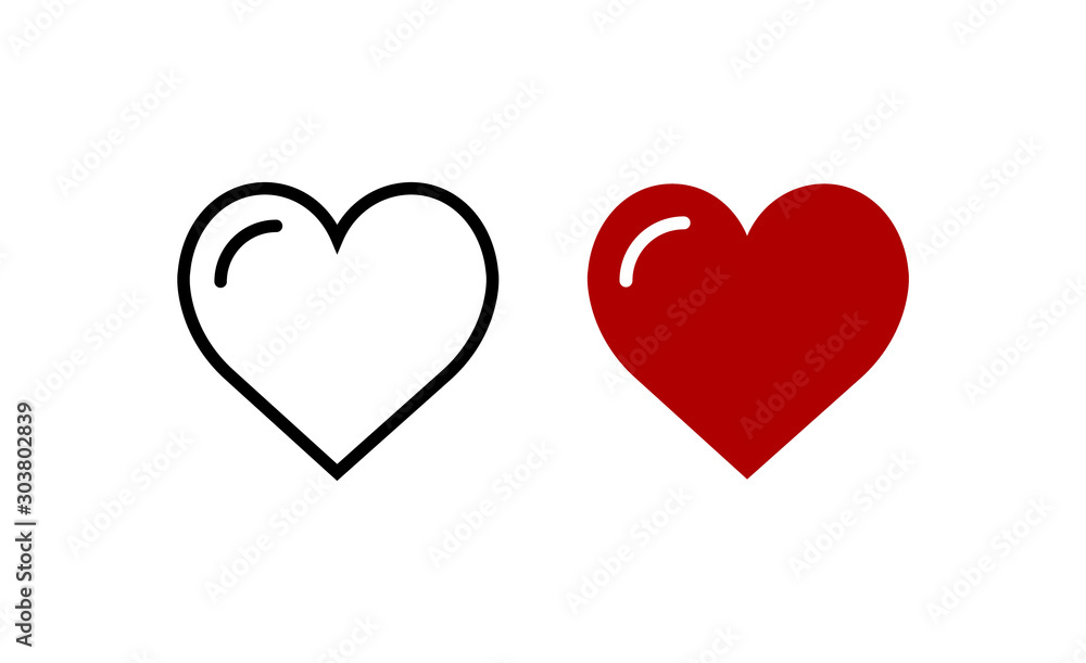 Like heart vector illustration for graphic design