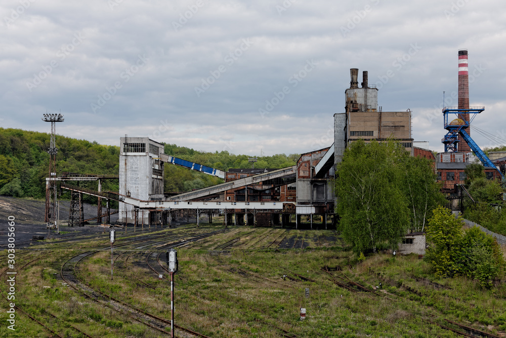 Closed Anna coal mine in Pszów, Poland.