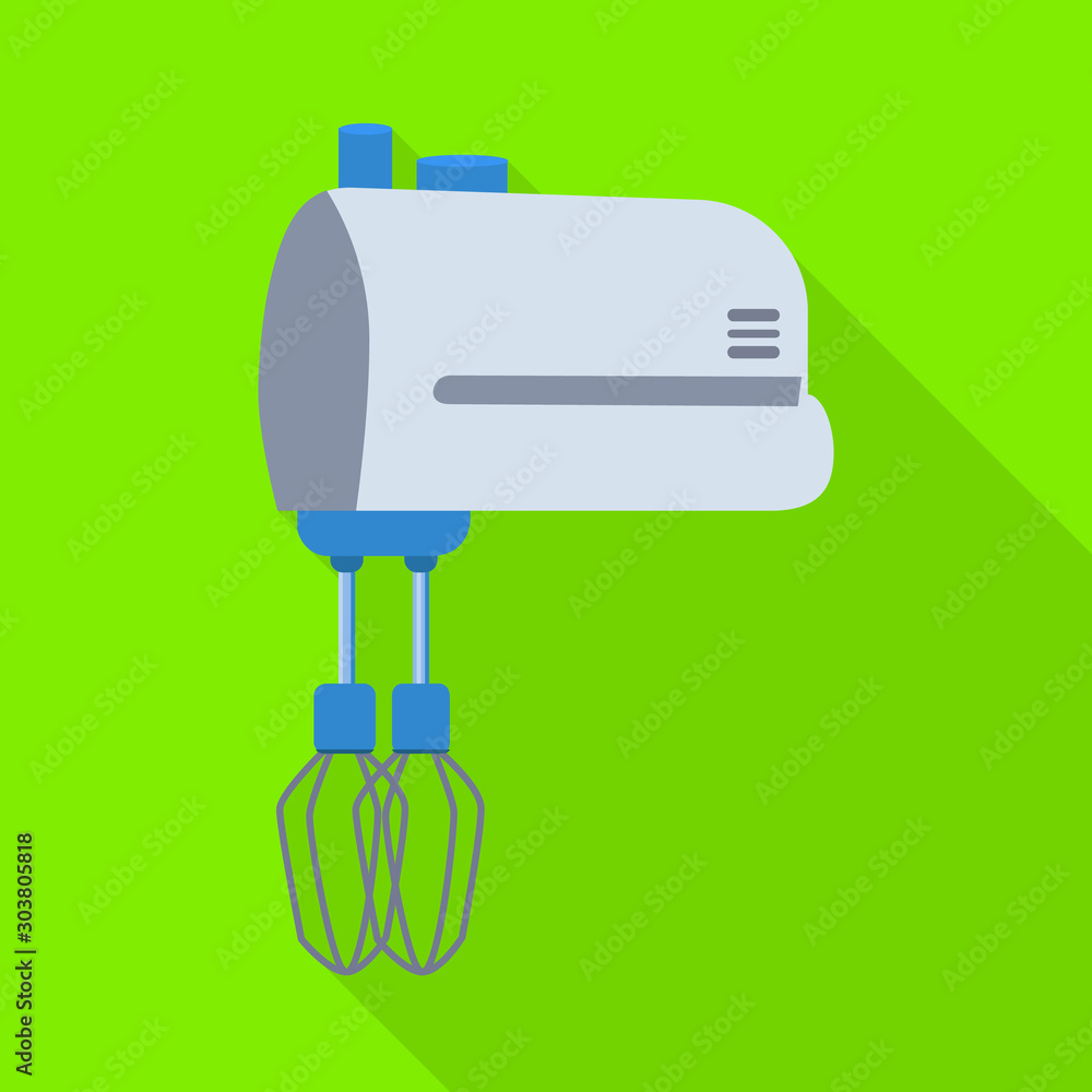 Isolated object of mixer and whisk icon. Collection of mixer and kitchen stock symbol for web. Isolated object of mixer and whisk icon. Collection of mixer and kitchen stock symbol for web.
