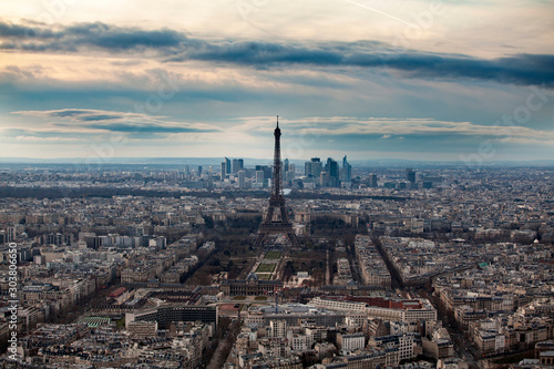 Romantic destination -  Eiffel tower, Paris, France