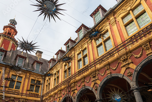 LILLE, FRANCE - October 11, 2019: Renaissance stock exchange in Lille, France photo