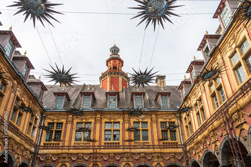 LILLE, FRANCE - October 11, 2019: Renaissance stock exchange in Lille, France photo