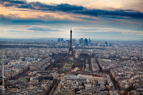 Romantic destination - Eiffel tower, Paris, France