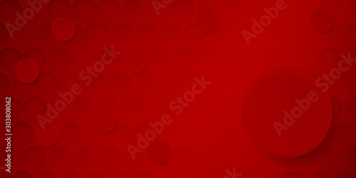 Abstract background with circles in red colors