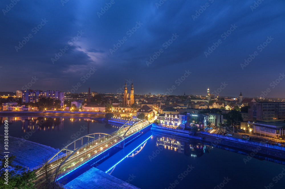 Obraz premium Opole city in Opolskie Voivodeship with old hertiage buildings and wonderful views