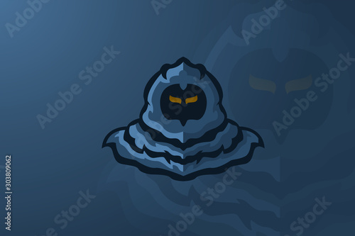 The shadow Gamer E-Sports Logo.masscot logo