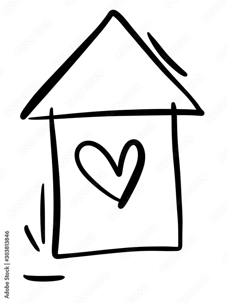 Dream house icon. Building. Business. Rent. Buying a new home. Hand drawn. Sketch Dream house icon. Building. Business. Rent. Buying a new home. Hand drawn. Sketch