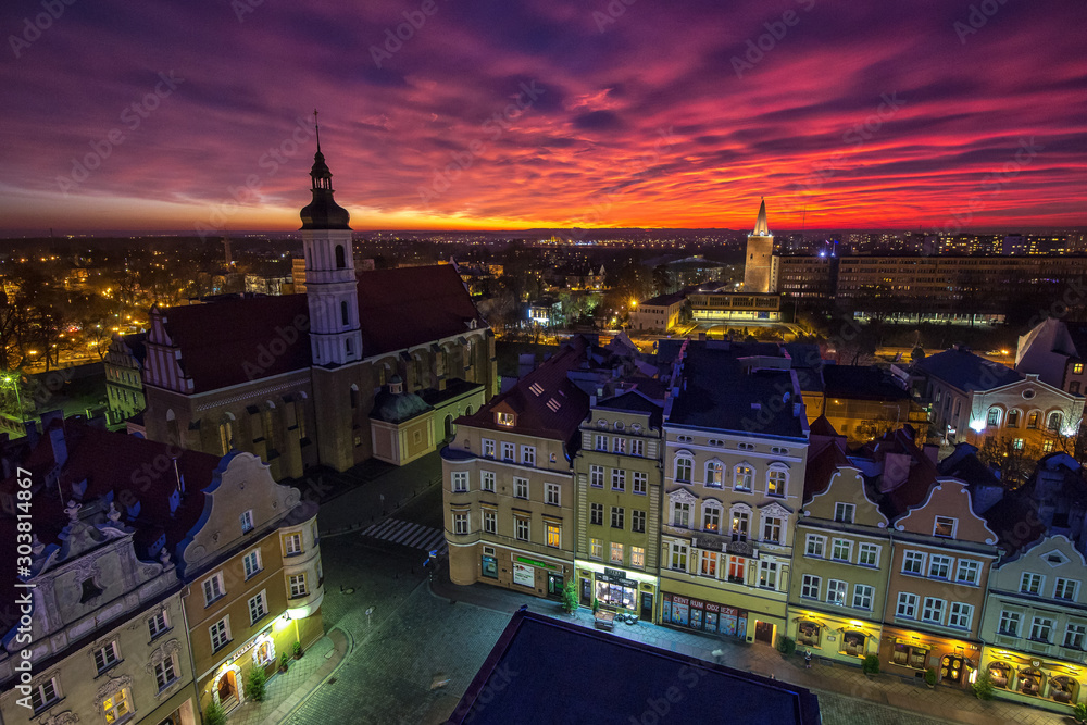 Naklejka premium Opole city in Opolskie Voivodeship with old hertiage buildings and wonderful views