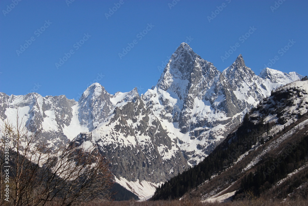 alps in winter