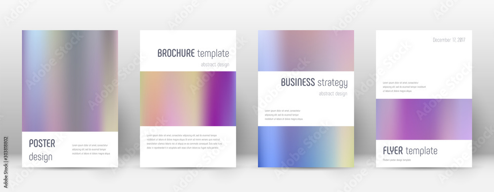 Flyer layout. Minimalistic graceful template for B