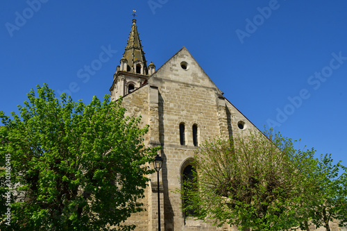 Cergy , France - april 20 2018 : church photo