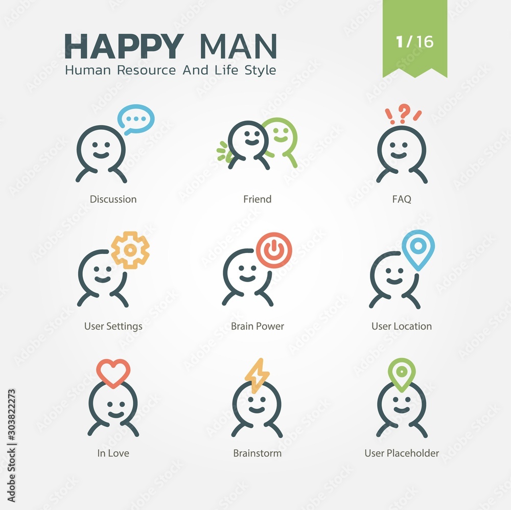 Happy Man - Human Resource And Lifestyle 1/16