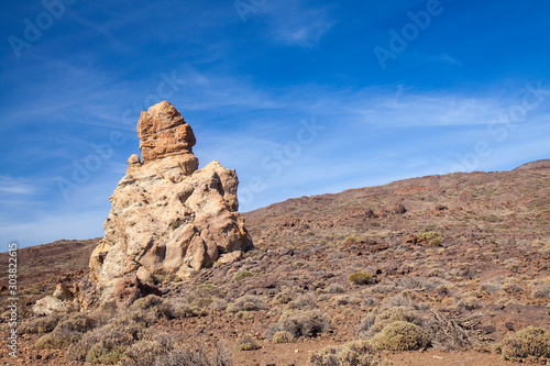 Tenerife, landscapes around former summit of the island Roques Garcia