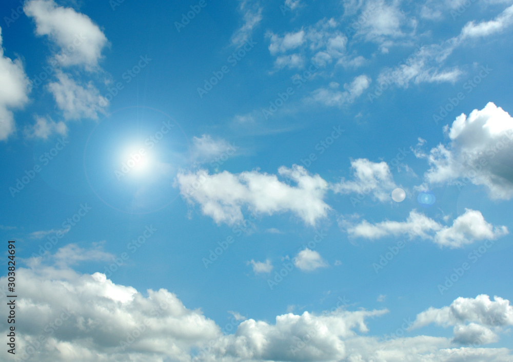 clouds in the blue sky clouds in the blue sky