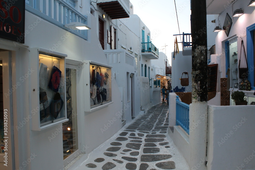 Fototapeta premium Mykonos island in the Aegean sea, Greece, Cyclades